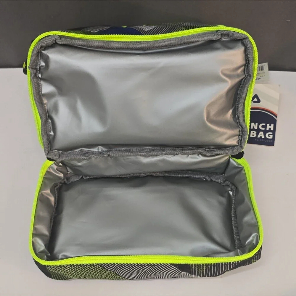 FILA Refuel Kids Insulated Lunch Bag 5L Adjustable Strap Geometric Multicolor
